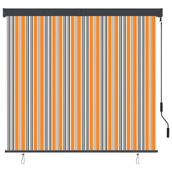 vidaXL Roleta zewnętrzna, 160x250 cm, ż&oacute;łto-niebieska