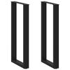vidaXL Nogi do stołu barowego w kształcie litery U 2 szt. Czarne 40x(100-101) cm Stal