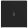 vidaXL Szafka, czarna, 79x38x80 cm, materiał drewnopochodny