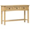 vidaXL Stolik konsolowy "Corona" 114x34,5x73 cm Drewno lite sosnowe