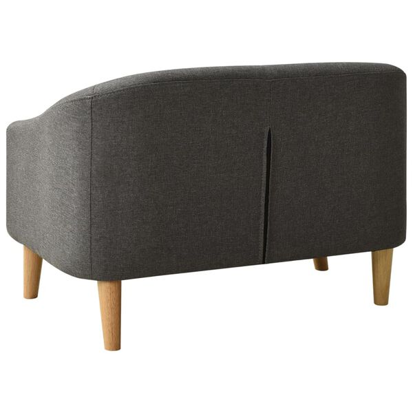 vidaXL Sofa dla dziecka, szara, obita tkaniną