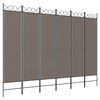 vidaXL Parawan 6-panelowy, antracytowy, 240x220 cm, tkanina
