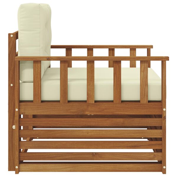 vidaXL Zestaw sof na zewnątrz Lite drewno akacjowe i poliester