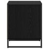 vidaXL Stolik nocny z szufladą Czarny Dąb 50 x 39,5 x 50 cm