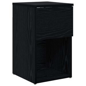 vidaXL Szafka pod ł&oacute;żko Czarny dąb 29 x 31,5 x 49 cm