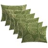 vidaXL Poszewka na poduszkę 6 pcs HEERLEN Wz&oacute;r liścia 50 x 80 cm
