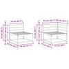 vidaXL Zestaw sof na zewnątrz 6 pcs Naturalny Lite Drewno Akacji