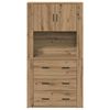vidaXL Highboard z szufladą Dąb rzemieślniczy 80 x 33 x 150 cm