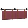 vidaXL Wisząca Głowa Gładki Czerwone wino 130 x 55 x 5 cm Antyczny PU