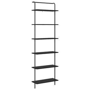 vidaXL P&oacute;łka na książki Czarny Dąb 60 x 24 x 203 cm