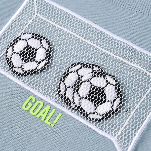 Koszulka dziecięca z długimi rękawami, jasnoniebieska 116