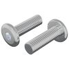 vidaXL Śruba 2 szt. Srebrny 8 x 25 mm Stal