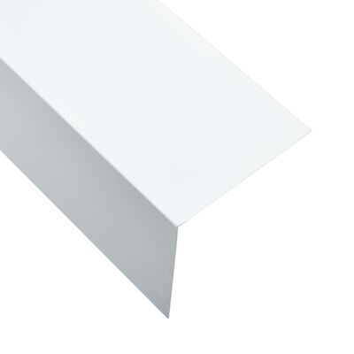 vidaXL Kątowniki, 5 szt., aluminiowe, białe, 170 cm, 100x100 mm
