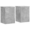 vidaXL Podstawki pod doniczki, 2 szt., szarość betonu, 25x25x35 cm