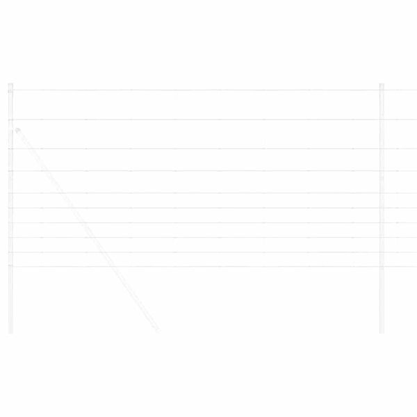 vidaXL Ogrodzenie pastwiskowe Srebrny 25 x 1,2 m Stal galwanizowana