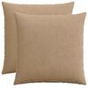 vidaXL Poszewka na poduszkę 2 pcs HEERLEN brązowy 70 x 70 cm sztruks