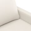 vidaXL 3-osobowa sofa, kremowa, 180 cm, sztuczna sk&oacute;ra