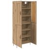 vidaXL Highboard Dąb rzemieślniczy 69,5 x 34 x 180 cm