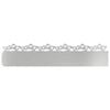 vidaXL Obrzeża trawnikowe 20 szt. 103 x 0,05 x 22 cm Srebrny
