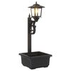 vidaXL Lampa słupkowa z donicą Czarny 29 x 28 x 74 cm ABS i PP
