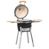 vidaXL Ceramiczny grill Kamado z wędzarnią, 33 cm