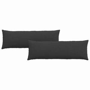vidaXL Poduszki na sofę 2 pcs Czarny 120 x 40 cm tkanina
