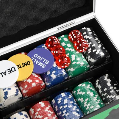vidaXL Zestaw żetonów do pokera, 300 szt., 11,5 g