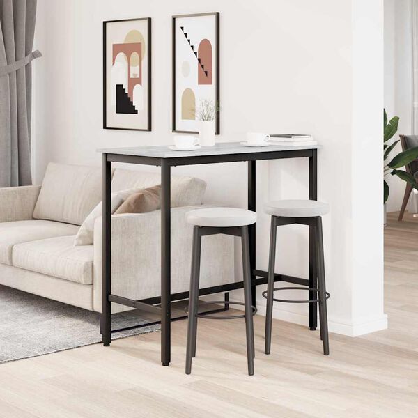 vidaXL st&oacute;ł Szary Sonoma 100 x 50 x 90,5 cm Drewno inżynieryjne i stal