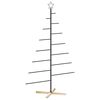 vidaXL Metalowa choinka ze stojakiem KUOPIO 180 cm Stal Czarny
