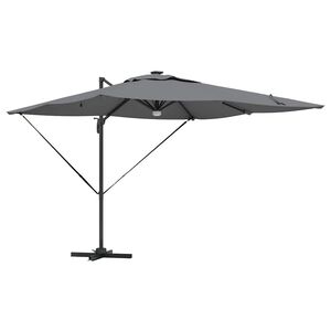 vidaXL Parasol Roma Antracyt 286 x 284 x 270 cm Aluminium i Poliester