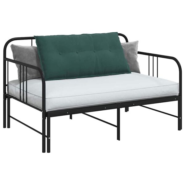 vidaXL Poduszka na plecy Ciemna zieleń 100 x 50 cm Tkanina sztruksowa