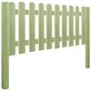 vidaXL Płot sztachetowy impregnowany sosnowy 5,1 m 80 cm 6/9 cm