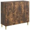 vidaXL Bufet Dąb wędzony 89 x 34,5 x 80 cm Drewno inżynieryjne