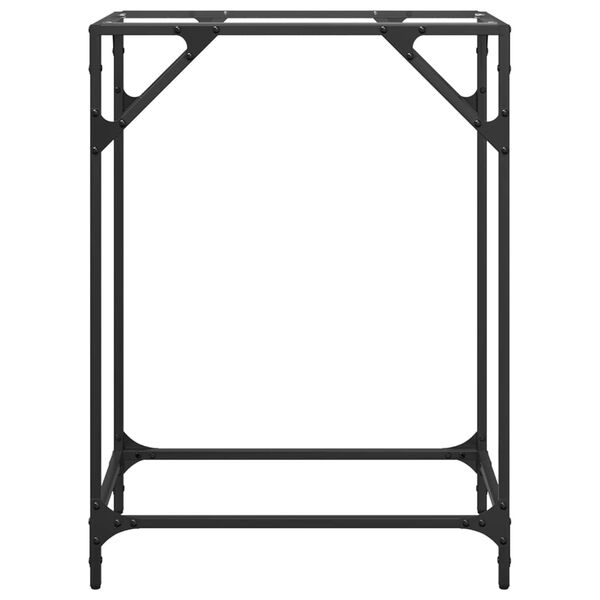 vidaXL Stolik konsolowy z przezroczystym, szklanym blatem, 60x35x81 cm