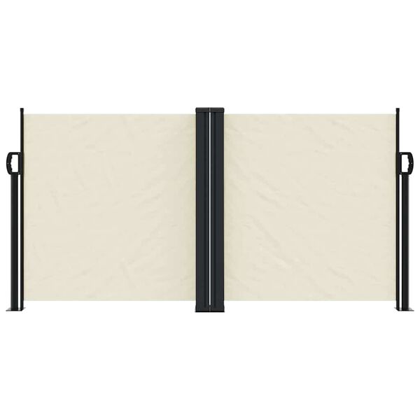 vidaXL Zwijana markiza boczna, kremowa, 120x1200 cm