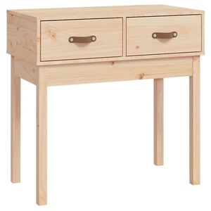 vidaXL Stolik konsolowy, 76,5x40x75 cm, lite drewno sosnowe