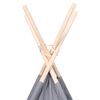 vidaXL Szary namiot dziecięcy tipi, z torbą, peach skin, 120x120x150cm