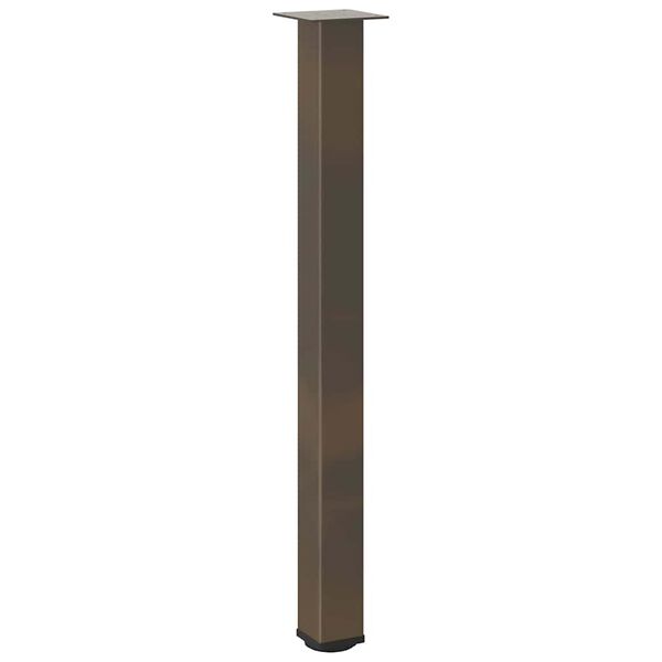 vidaXL Nogi do stołu barowego 4 szt. Naturalna stal 90-92 cm Stal