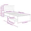 vidaXL Ramka ł&oacute;żka Dąb Sonoma 90 x 200 cm Drewno inżynieryjne