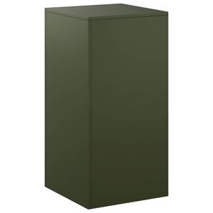 vidaXL Stojak na rośliny Oliwkowy zielony 40 x 40 x 80 cm