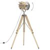 vidaXL Lampa podłogowa na tr&oacute;jnogu, lite drewno mango, 131 cm