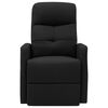 vidaXL Podnoszony fotel masujący, czarna, tkanina