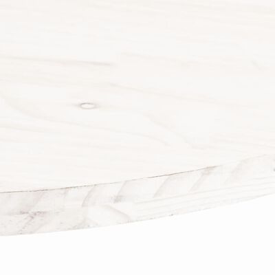 vidaXL Blat stołu, biały, 80x40x2,5 cm, lite drewno sosnowe, owalny