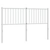 vidaXL Metalowe wymienne wezgłowie, białe, 135 cm