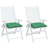 vidaXL Poduszki na krzesła, 2 szt., zielone, 50x50x7 cm, tkanina