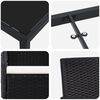 vidaXL Zestaw do jadalni w ogrodzie z poduszką 5 pcs Czarny polirattan
