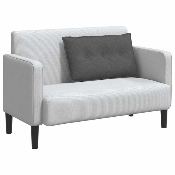 vidaXL Poduszka na plecy Ciemnoszary 80 x 50 cm Tkanina sztruksowa