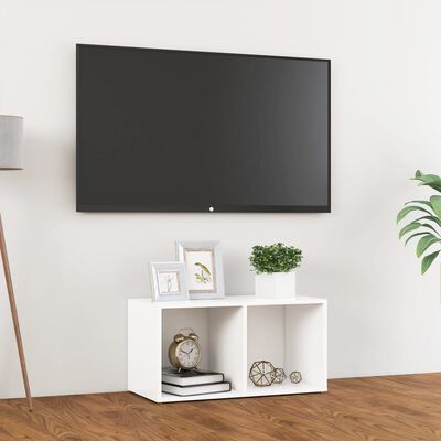 vidaXL Szafka pod TV, biała, 72x35x36,5 cm, materiał drewnopochodny