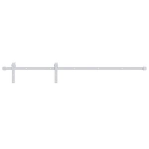 vidaXL System do montażu drzwi przesuwnych, 200 cm, stalowy, biały