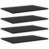 vidaXL P&oacute;łka na książki 3 poziomy 4 pcs 60 x 40 x 1,5 cm Czarny
